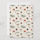 Little Fun Guy Mushroom Bee Boy 1st Birthday Kaart (Achterkant)