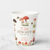 Little Fun Guy Mushroom Bee Boy Baby Shower Papieren Bekers (Voorkant)