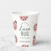 Little Fun Guy Mushroom Bee Boy Baby Shower Papieren Bekers (Voorkant)