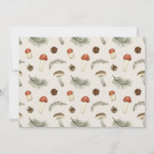 Little Fun Guy Mushroom Bee Boy Foto 1e verjaardag Kaart (Achterkant)