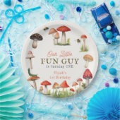 Little Fun Guy Mushroom Bee Boy Verjaardag Papieren Bordje (Feest)