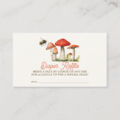 Little Fun Guy Mushroom Bee Luier Raffle Ticket Informatiekaartje (Voorkant)