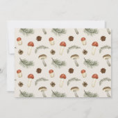 Little Fun Guy Mushroom Boy Foto 1e verjaardag Kaart (Achterkant)