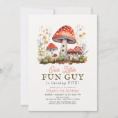 Little Fun Guy Mushroom Boy Verjaardag Kaart (Voorkant)