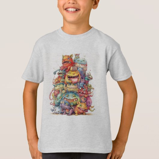 Little Funny Monsters T-shirt (Voorkant)