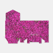 Little Fuschia Flowers Tent Favor Box Bedankdoosjes (Uitgevouwen)