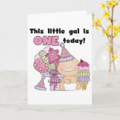 Little Gal is een Tshirts en geschenken Kaart (Gele Bloem)