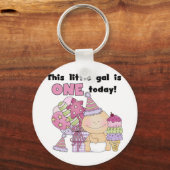 Little Gal is een Tshirts en geschenken Sleutelhanger (Voorkant)