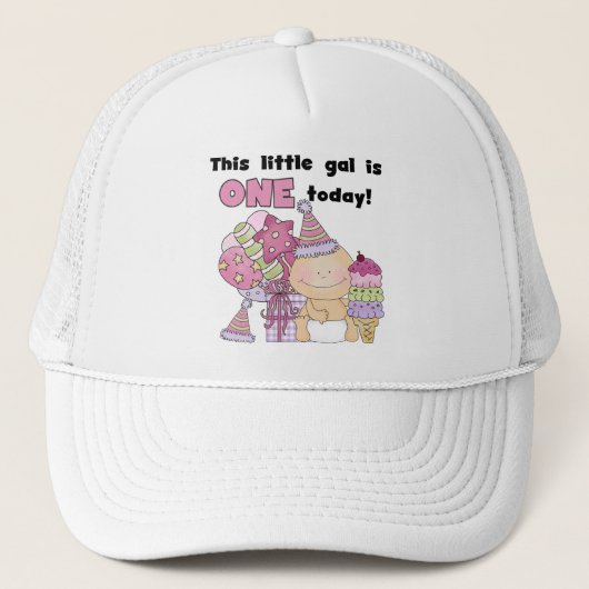 Little Gal is een Tshirts en geschenken Trucker Pet (Voorkant)