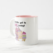 Little Gal is een Tshirts en geschenken Tweekleurige Koffiemok (Voorkant links)