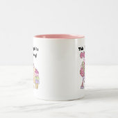 Little Gal is een Tshirts en geschenken Tweekleurige Koffiemok (Center)