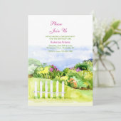 Little Garden Invitation Kaart (Staand voorkant)