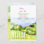 Little Garden Invitation Kaart (Voorkant / Achterkant)