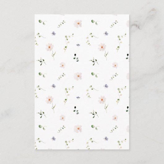 Little Garden Wedding Enclosure Kaart (Achterkant)