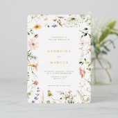Little Garden Wedding Folie Invitation Folie Uitnodiging (Staand Voorkant)