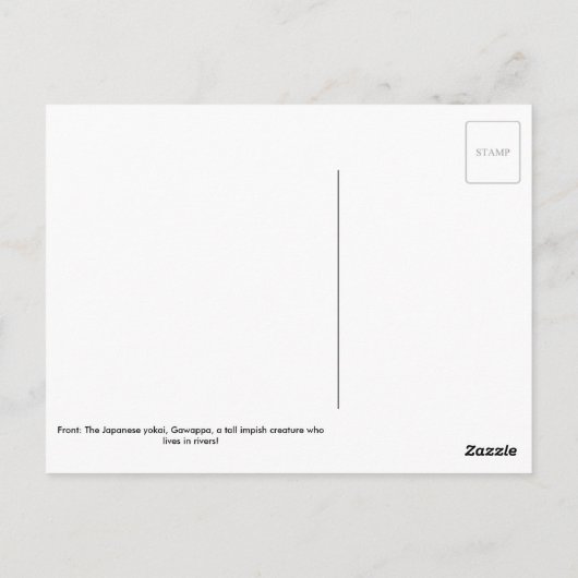 Little Gawappa Yokai Briefkaart (Achterkant)