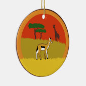 Little Gazelle Keramisch Ornament (Rechts)