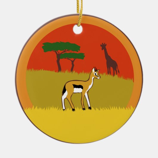 Little Gazelle Keramisch Ornament (Voorkant)