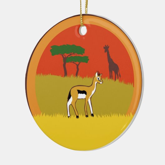 Little Gazelle Keramisch Ornament (Links)