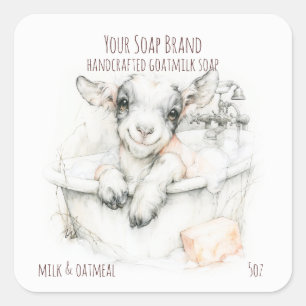 Little Geit Handgemaakte Geitenmelk Zeep Label