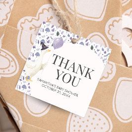 Little Gekke Goose Baby shower Square Bedankjes Labels