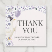 Little Gekke Goose Baby shower Square Bedankjes Labels (Voorkant)