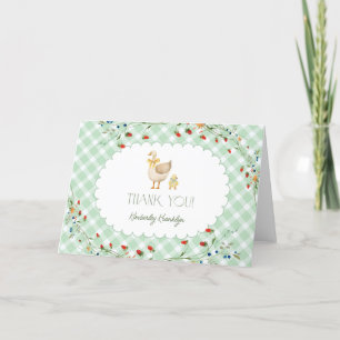 Little Gekke Goose Geslachtsneutraal Baby shower Bedankkaart