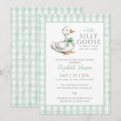 Little Gekke Goose Geslachtsneutraal Baby shower Kaart (Voorkant / Achterkant)