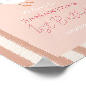 Little Gekke Goose Pink Balloon Verjaardag Welkom Poster (Hoek)