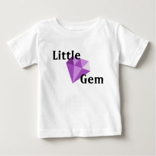 Little Gem Paars Baby T-shirt