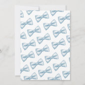 Little Gentleman 1st Birthday Invitation – Bow Tie Kaart (Achterkant)