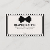 Little Gentleman Baby Shower Diaper Raffle Informatiekaartje (Voorkant)