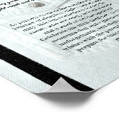 Little Gentleman Baby shower Late Night Luiers Poster (Hoek)