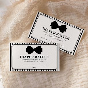 Little Gentleman Baby Shower Luier Raffle Informatiekaartje