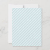 Little Gentleman Baby Shower Party-uitnodigingen Kaart (Achterkant)