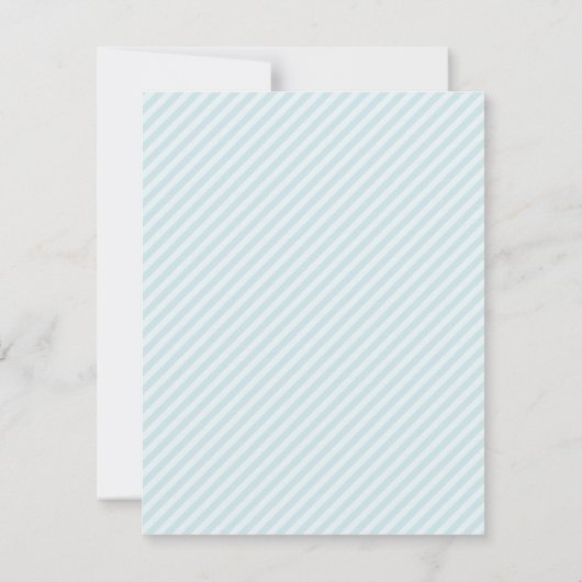 Little Gentleman Baby Shower Party-uitnodigingen Kaart (Achterkant)