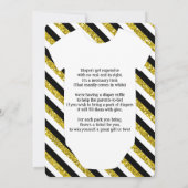 Little Gentleman Bow Stropdas Baby shower Invitati Kaart (Achterkant)