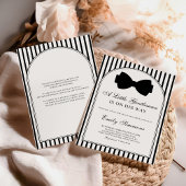 Little Gentleman Bow Tie Baby Shower Kaart
