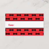 Little Gentleman Luier Raffle Ticket, Tuxedo Visitekaartje (Achterkant)