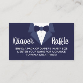 Little Gentleman Luier Raffle Ticket, Tuxedo Visitekaartje