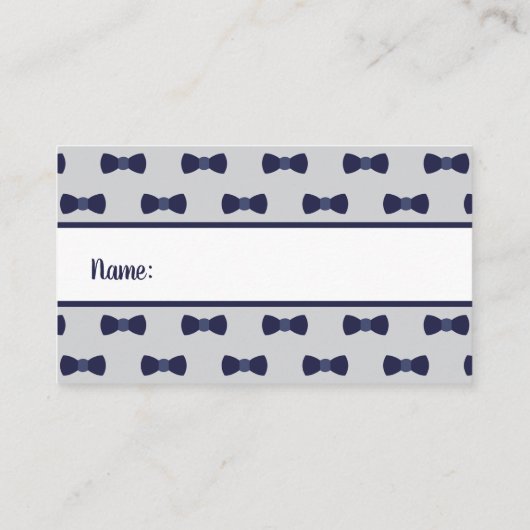 Little Gentleman Luier Raffle Ticket, Tuxedo Visitekaartje (Achterkant)