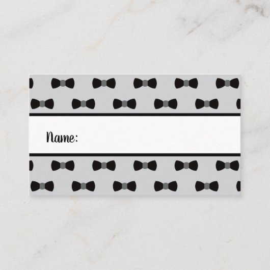 Little Gentleman Luier Raffle Ticket, Tuxedo Visitekaartje (Achterkant)