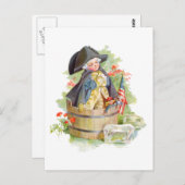 Little George Washington Crossing the Delaware Briefkaart (Voorkant / Achterkant)