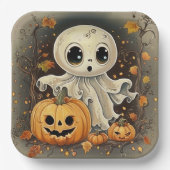 Little Ghost 2 Papieren Bordje (Voorkant)