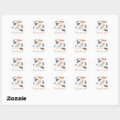 Little ghost - baby shower dank u ronde sticker (Vel)