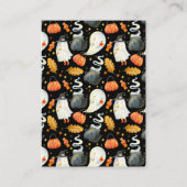 Little Ghost Baby shower Diaper Raffle Ticket Informatiekaartje (Achterkant)