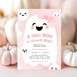 Little Ghost Boo Halloween Baby shower Kaart