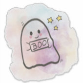 Little ghost Boo sign  Sticker (Voorkant)