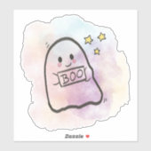 Little ghost Boo sign  Sticker (Vel)