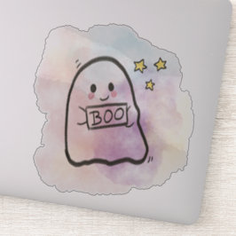 Little ghost Boo sign  Sticker
